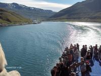 Leaving Seyðisfjørður in the summertime